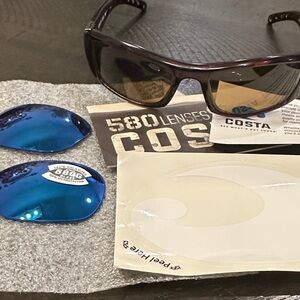 Costa Men's Sunglasses including extra Blue Lenses extra
